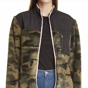Rails Wesley Camo Faux Fur jacket XS